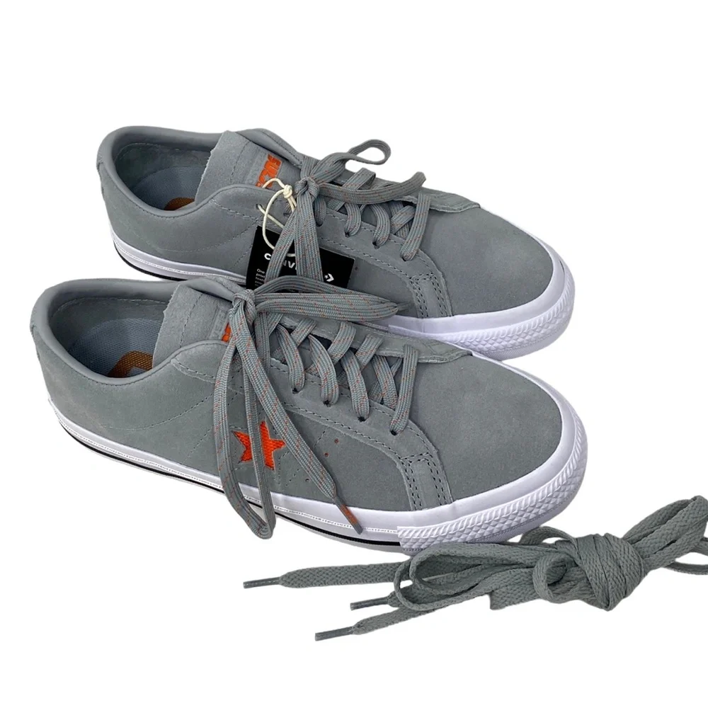 Converse CONS One Star Pro OX Low Top Suede Gray Women's Size Sneakers A01250C - Picture 4 of 10